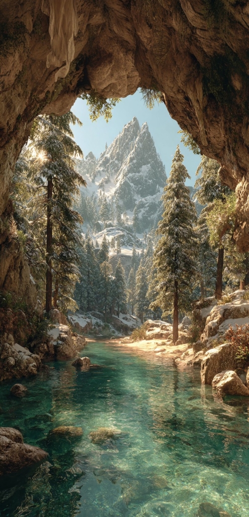 La cueva, la cima y el río La cueva, la cima y el río